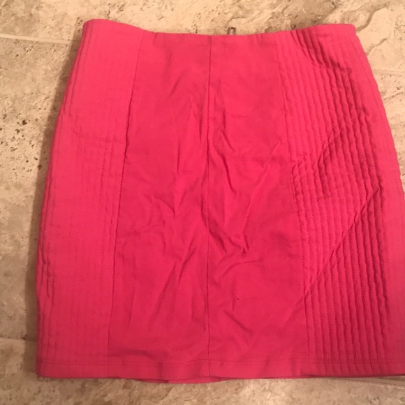 H&M Skirts Pink Mini Skirt With Zippers Poshmark